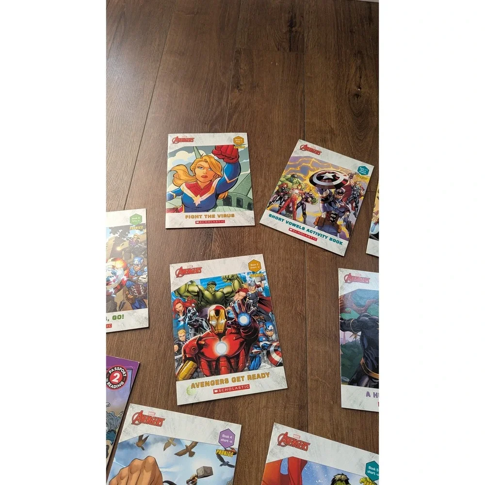 Marvel Avengers Phonics Books & Guardians of the Galaxy Reader Lot of 11